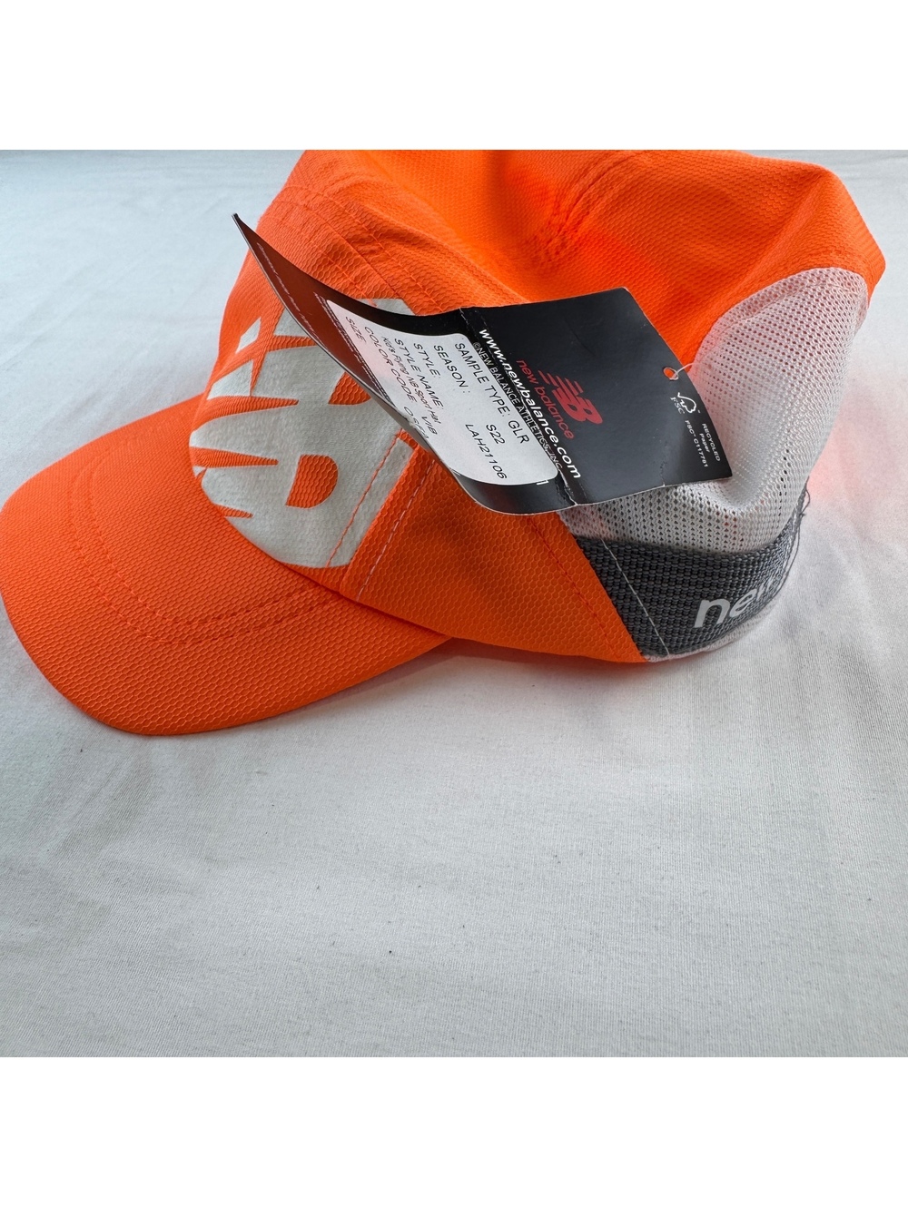 *New* New Balance Kid's Flying NB Sport Hat Orange Mesh Cap TAGS Running Hiking